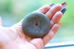 Grön Aventurin Donut