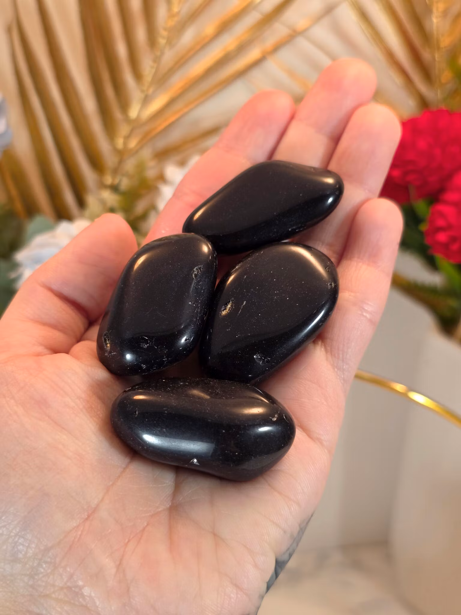 Obsidian Trumlad 3-4 cm