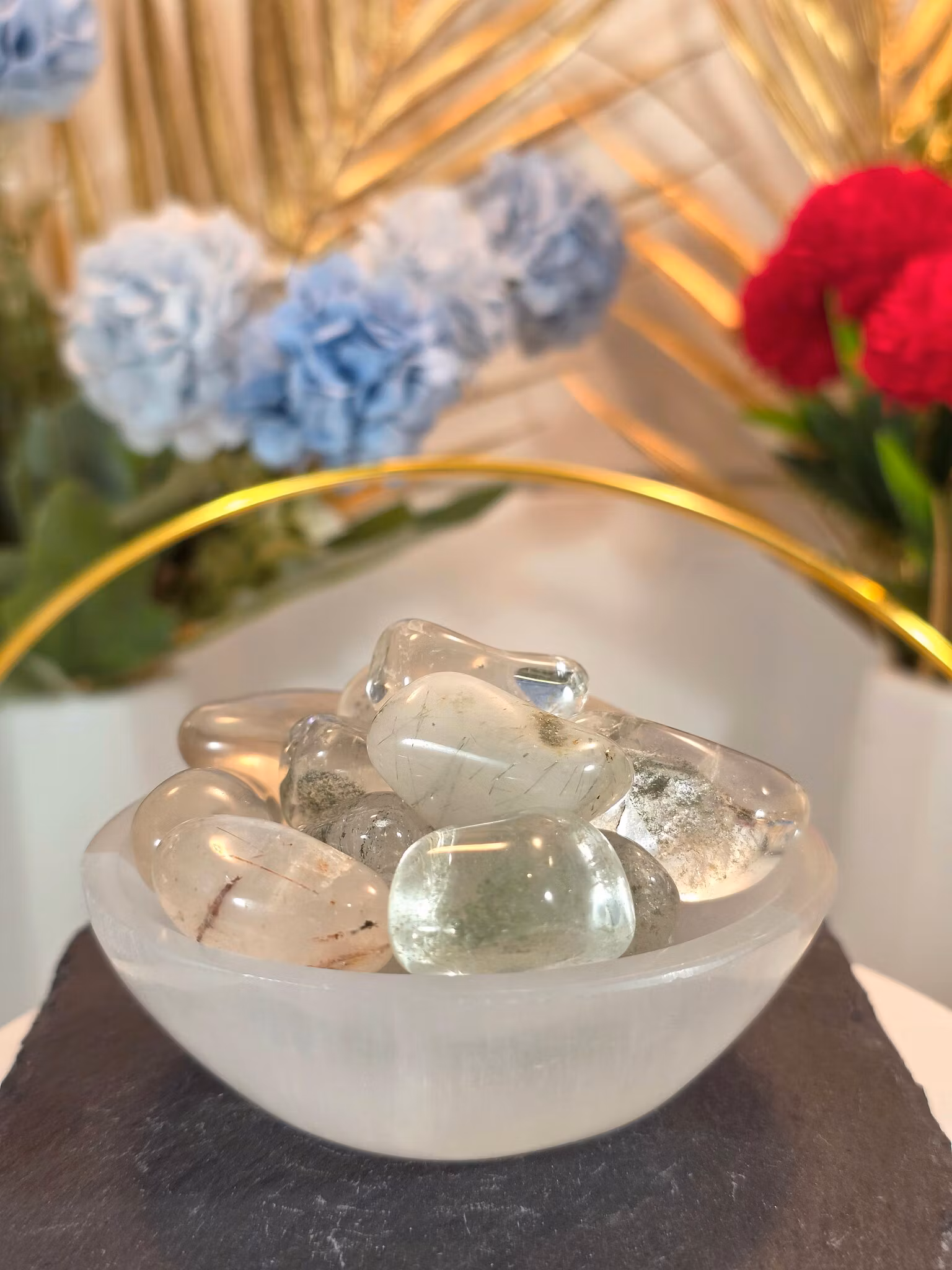 Lodolitkvarts Trumlad 2 cm