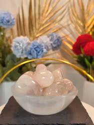 Rosenkvarts Trumlad 3 cm Brasilien