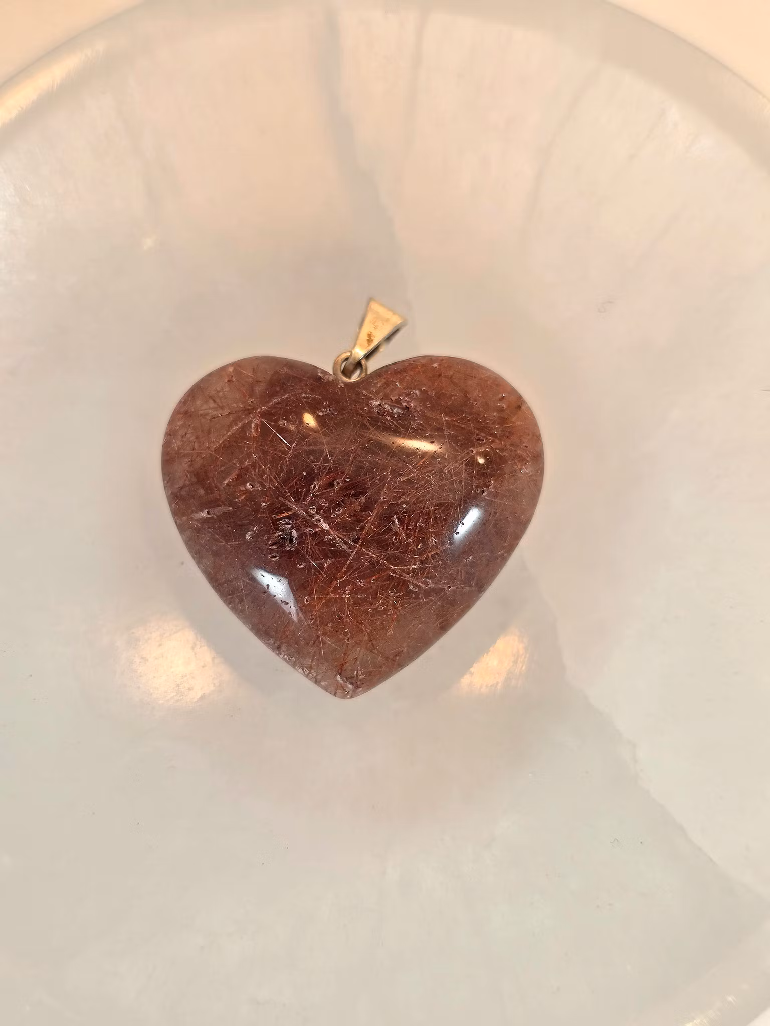 Hänge Rutilkvarts Hjärta nr 2