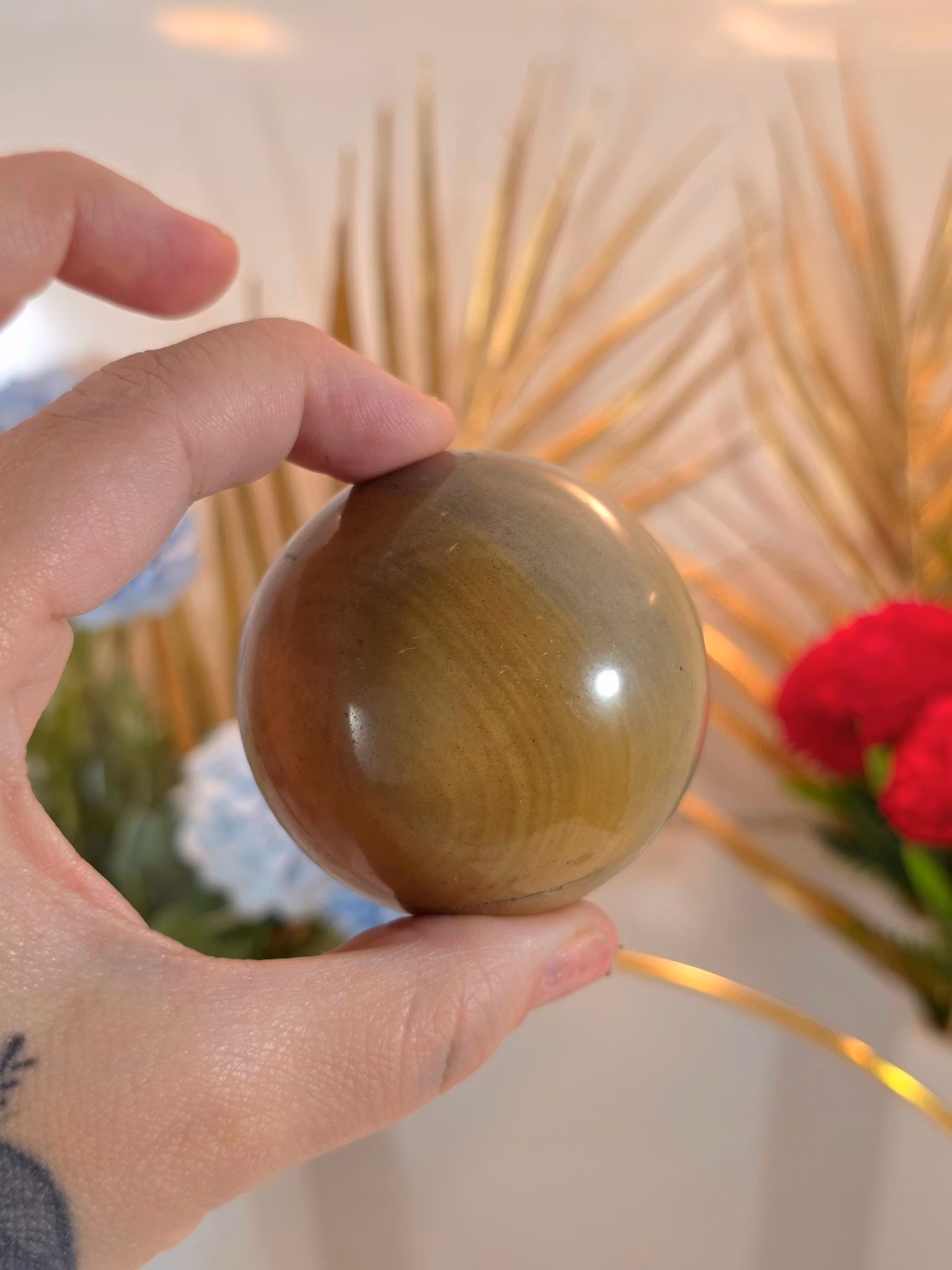 Klot av Paesina Landskaps Jaspis