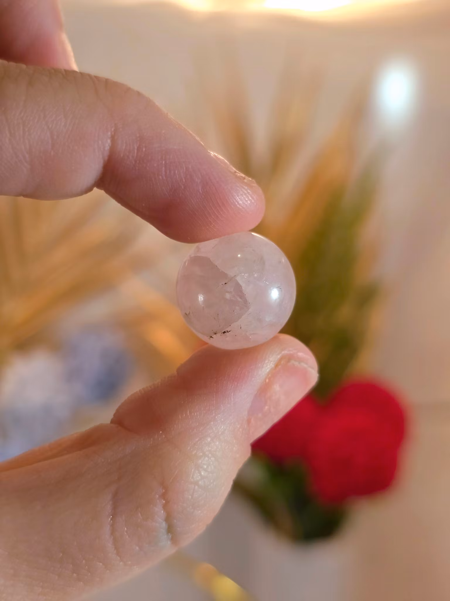 Klot Av Rosenkvarts Mini