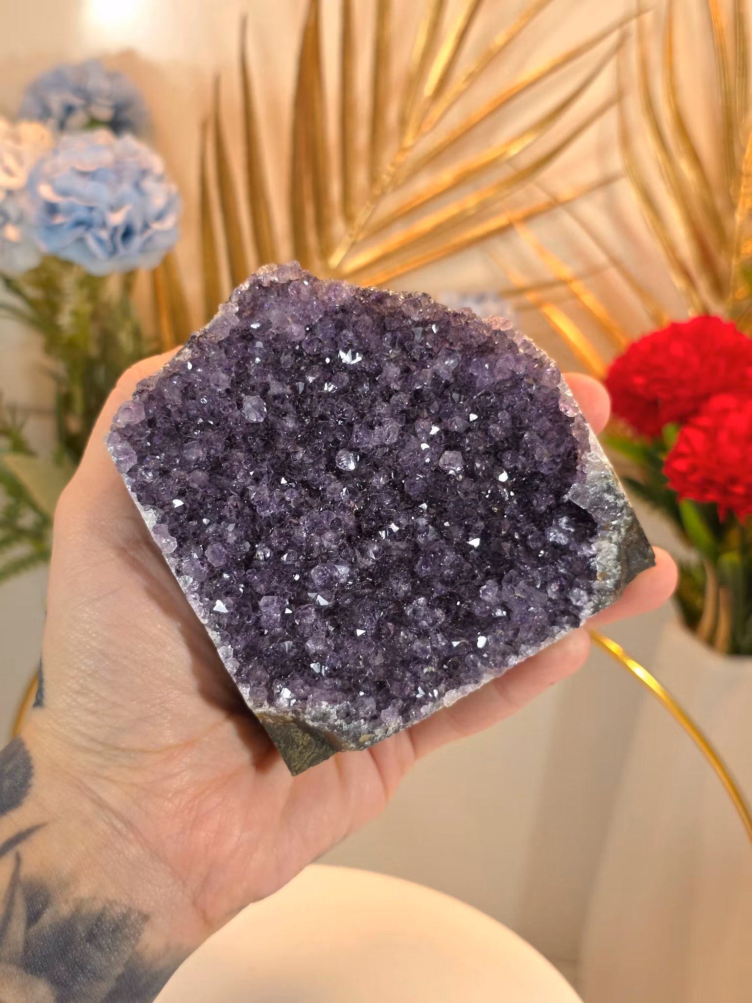 Kluster Av Ametist 379 Gram