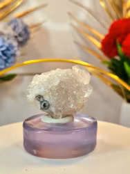 Apofyllit På Kvarts Med Stalaktit