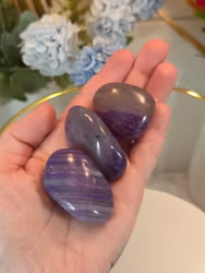 Lila Agat Trumlad 4 cm