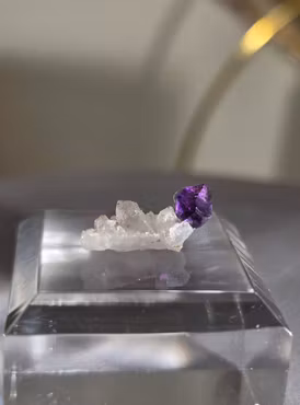 Ametist På Kvarts Från Gruvan Kakamunurle