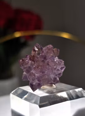 Ametist Blomma Från Gruvan Karur