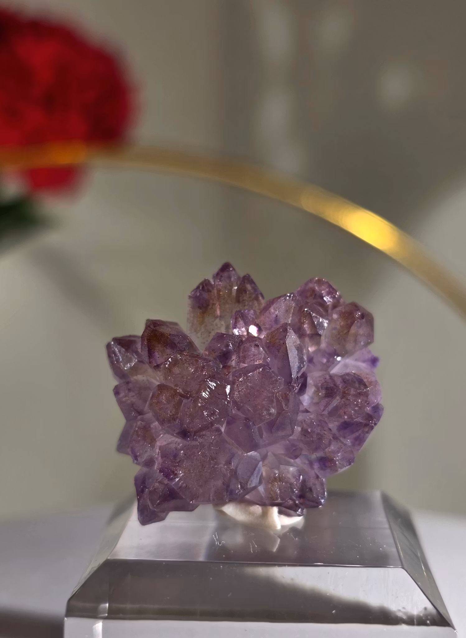 Ametist Blomma Från Gruvan Karur