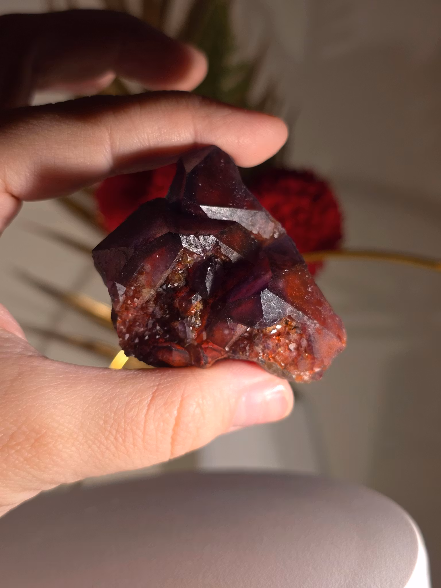 Sällsynt Alien Ametist Phantom 67 gram