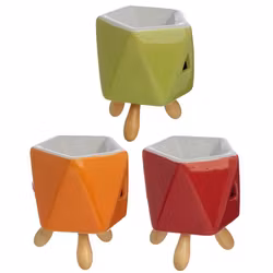 Eden Abstract Starka Färger Aromalampa i Keramik med Fötter