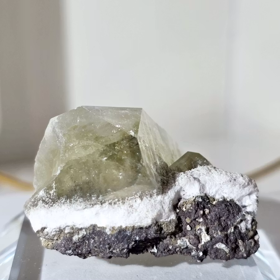 Grön Apofyllit På Matrix