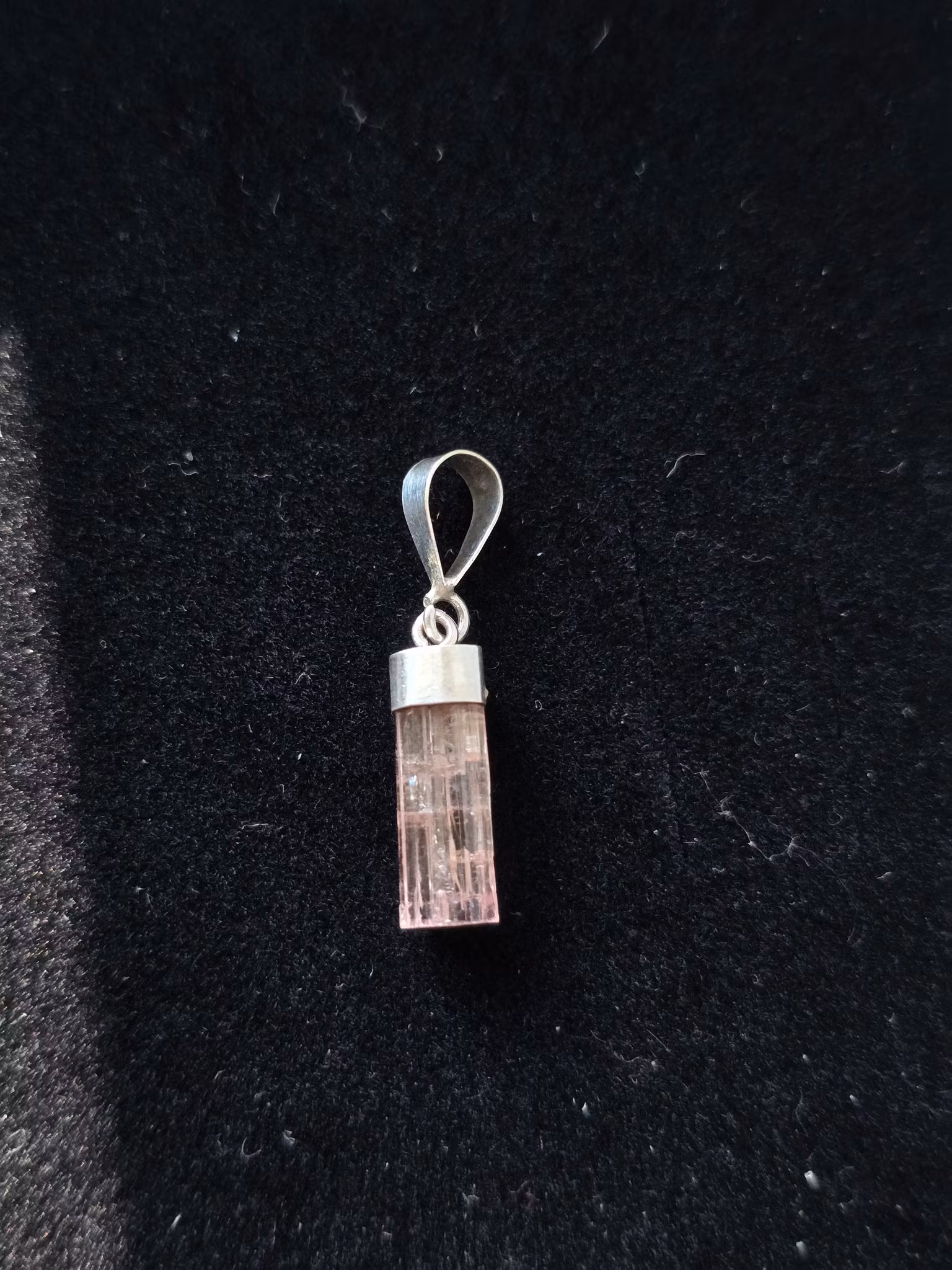 Hänge i Rosa Turmalin 925 silver nr 2