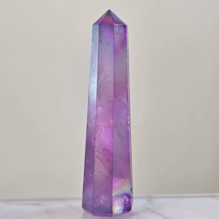 Torn Bergkristall Lila Aura Valbara