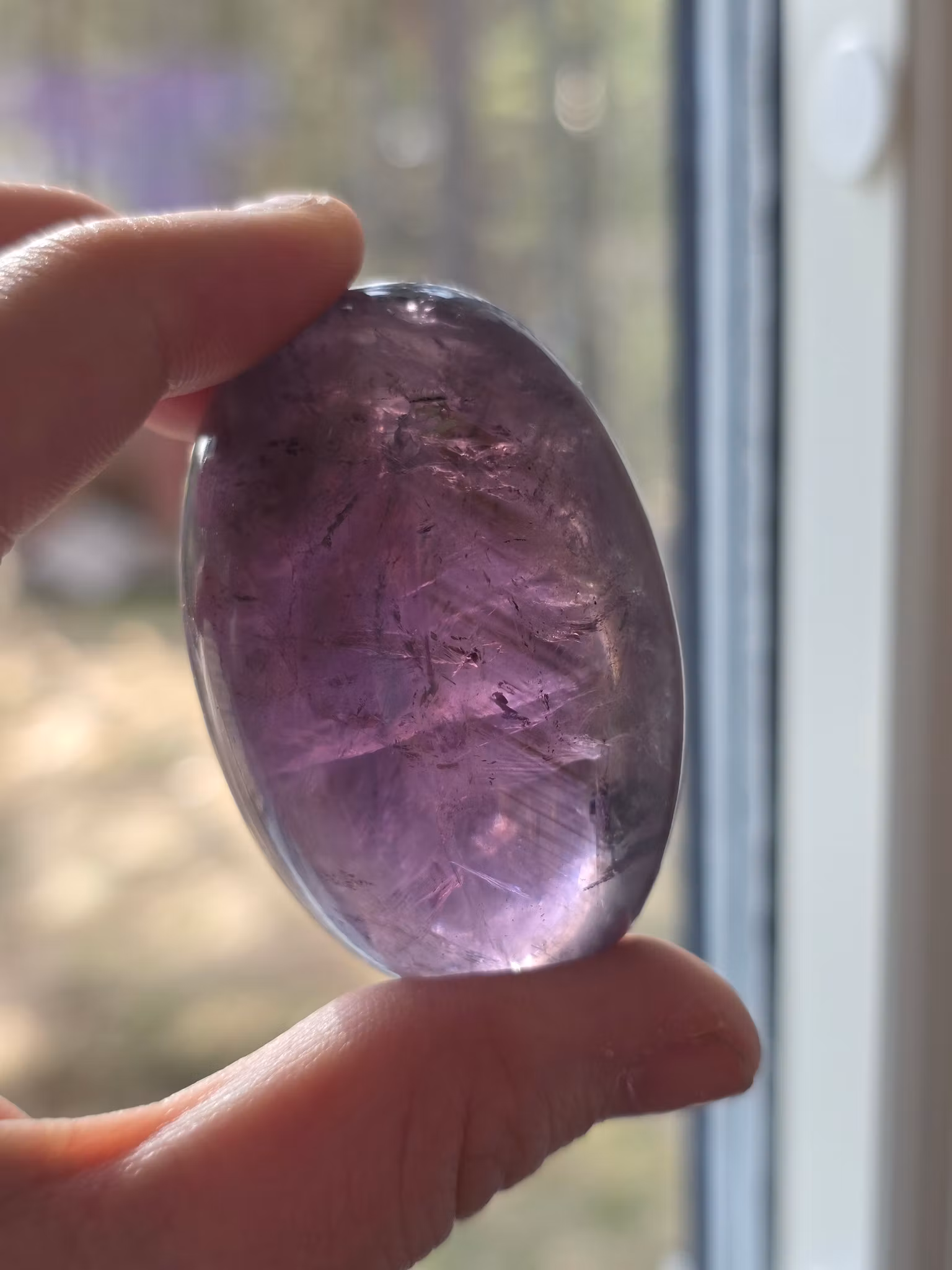 Stor Ametist med fantomer Handsten