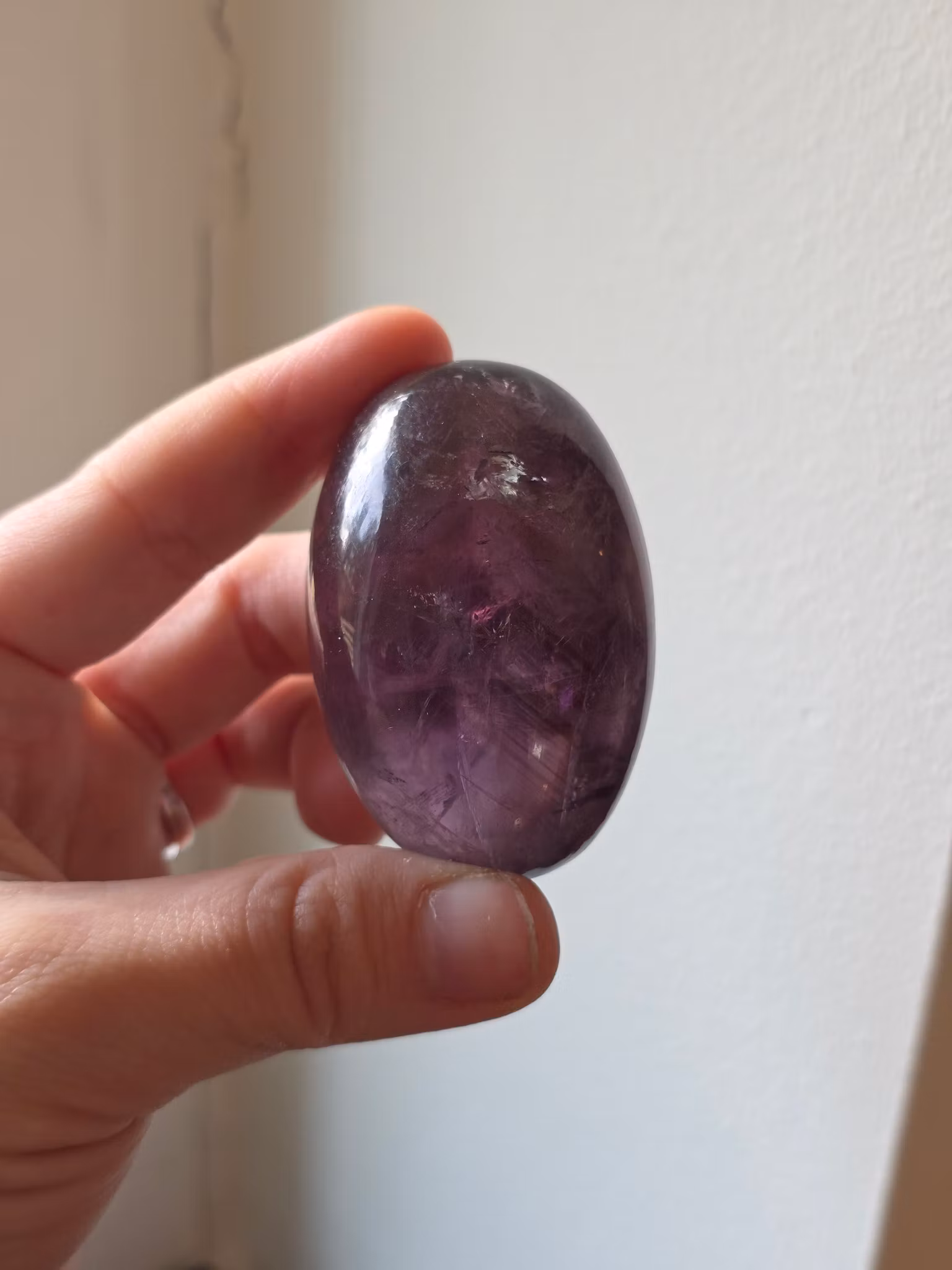 Stor Ametist med fantomer Handsten