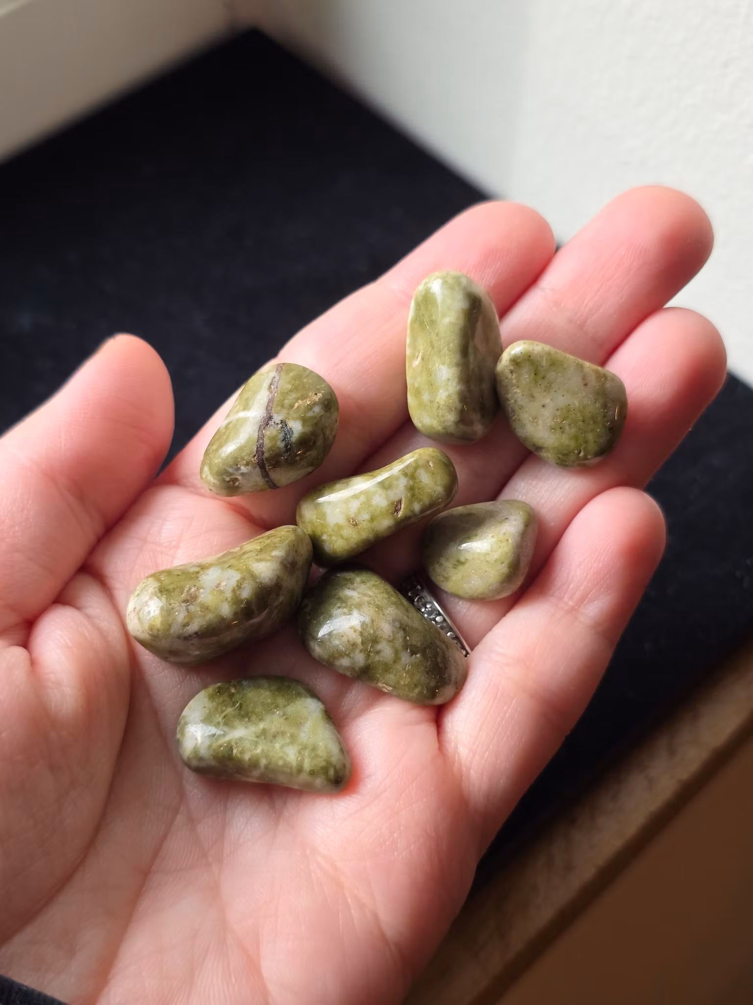 Epidot Trumlad 1-3 cm