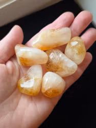 Bränd Citrin Trumlad 1,5-3 cm