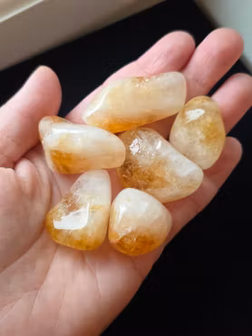 Bränd Citrin Trumlad 1,5-3 cm