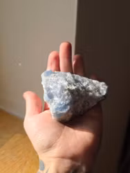 Rå Blå Kalcit, valbara