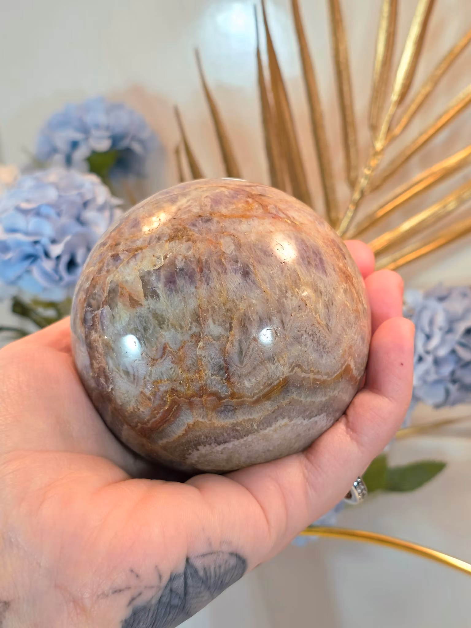 Klot av Ametist Och Agat 463 gram