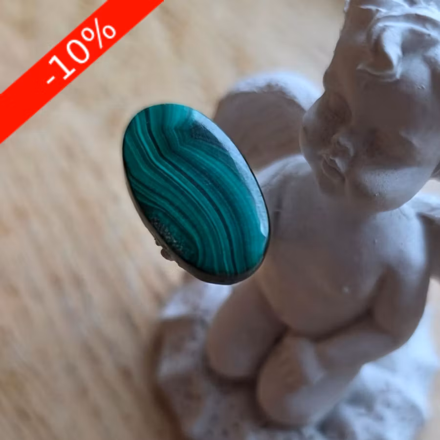 Malakitcabochon 4,80 g ~ 24ct