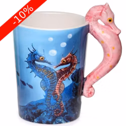 Lisa Parker Sjöhäst Keramikmugg med Format Handtag