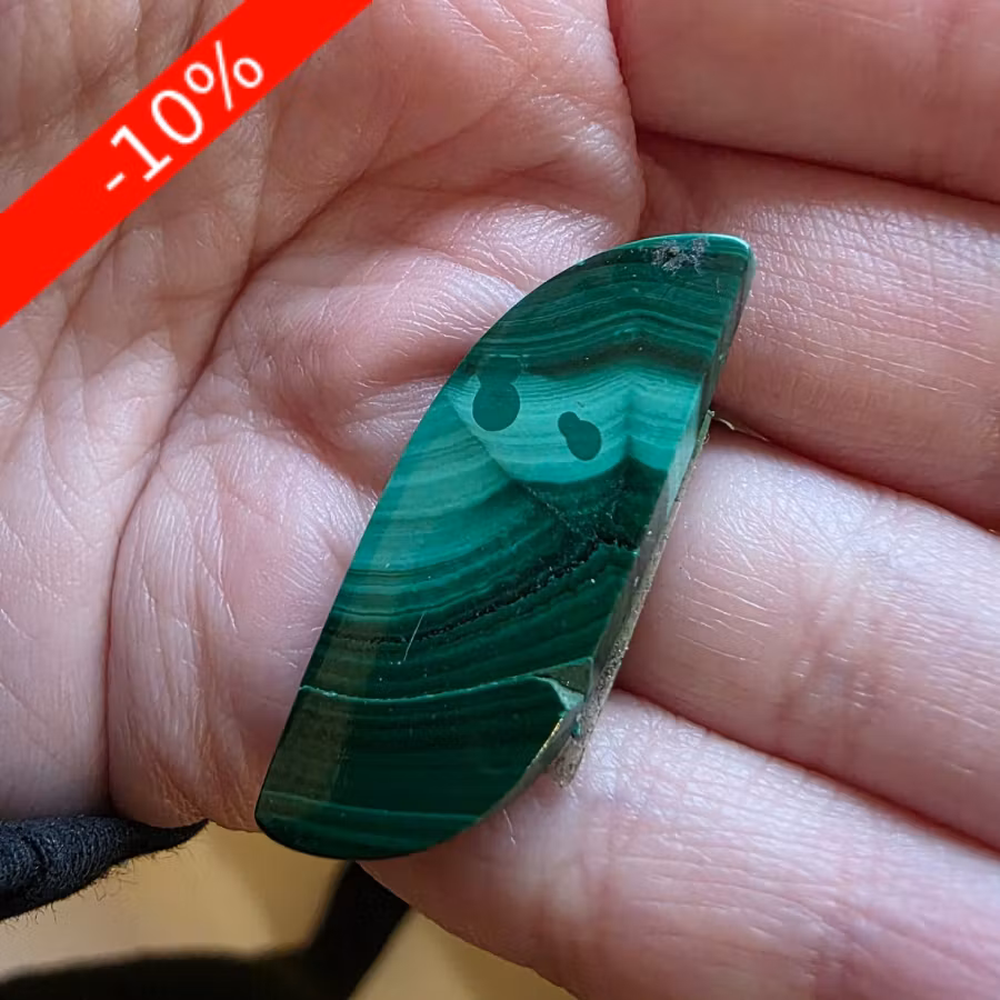 Malakitcabochon 4,97 g ~ 24,9ct