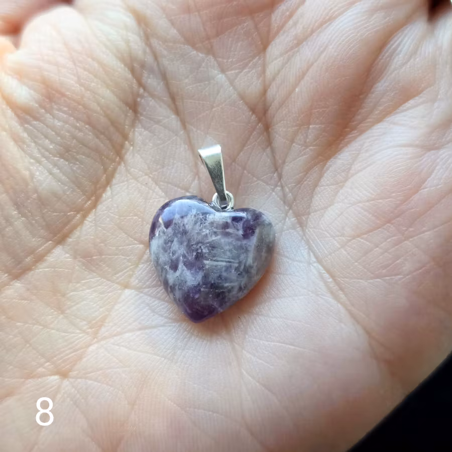 Hänge Ametist Hjärta Valbara