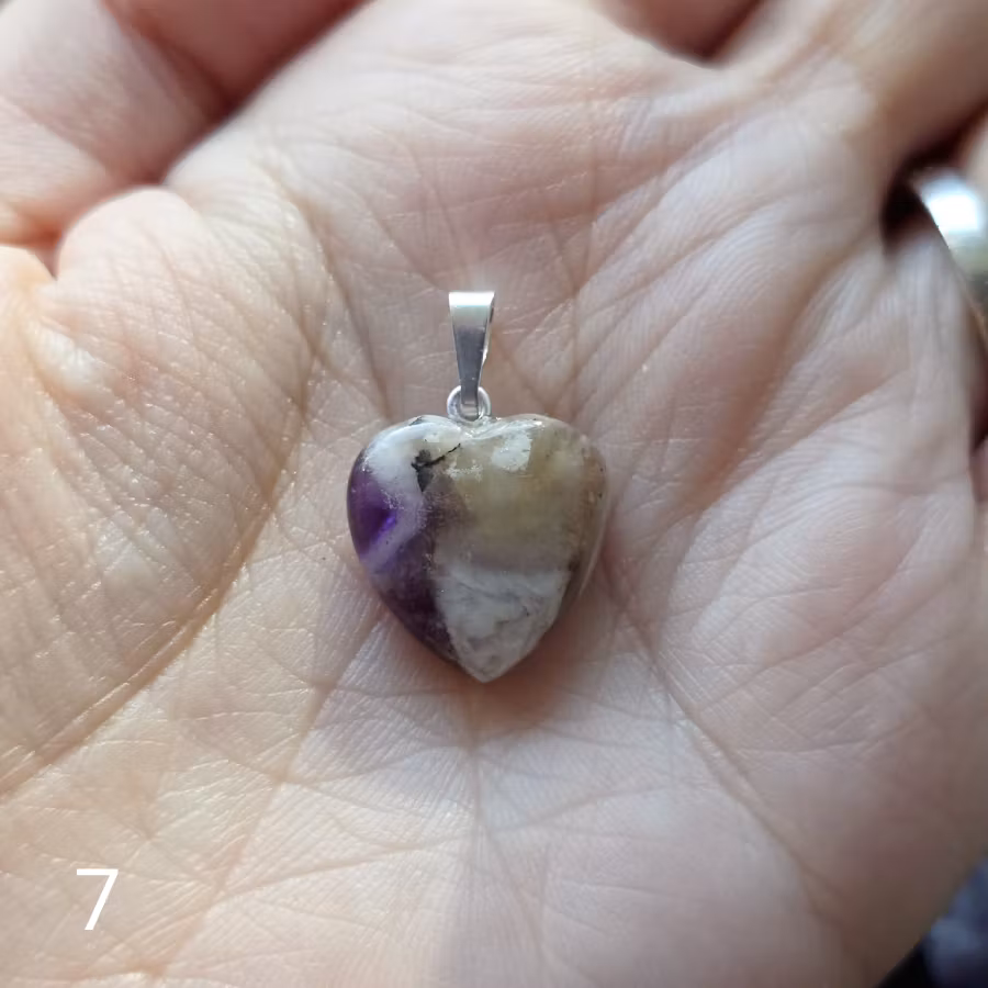 Hänge Ametist Hjärta Valbara