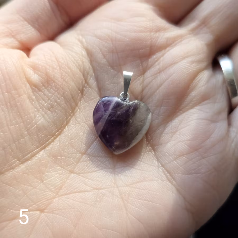 Hänge Ametist Hjärta Valbara