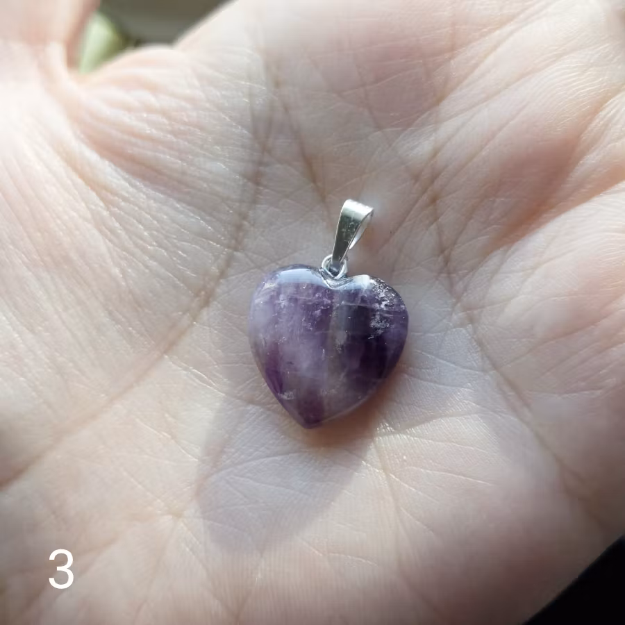 Hänge Ametist Hjärta Valbara