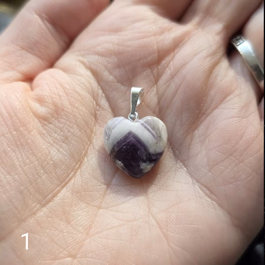 Hänge Ametist Hjärta Valbara