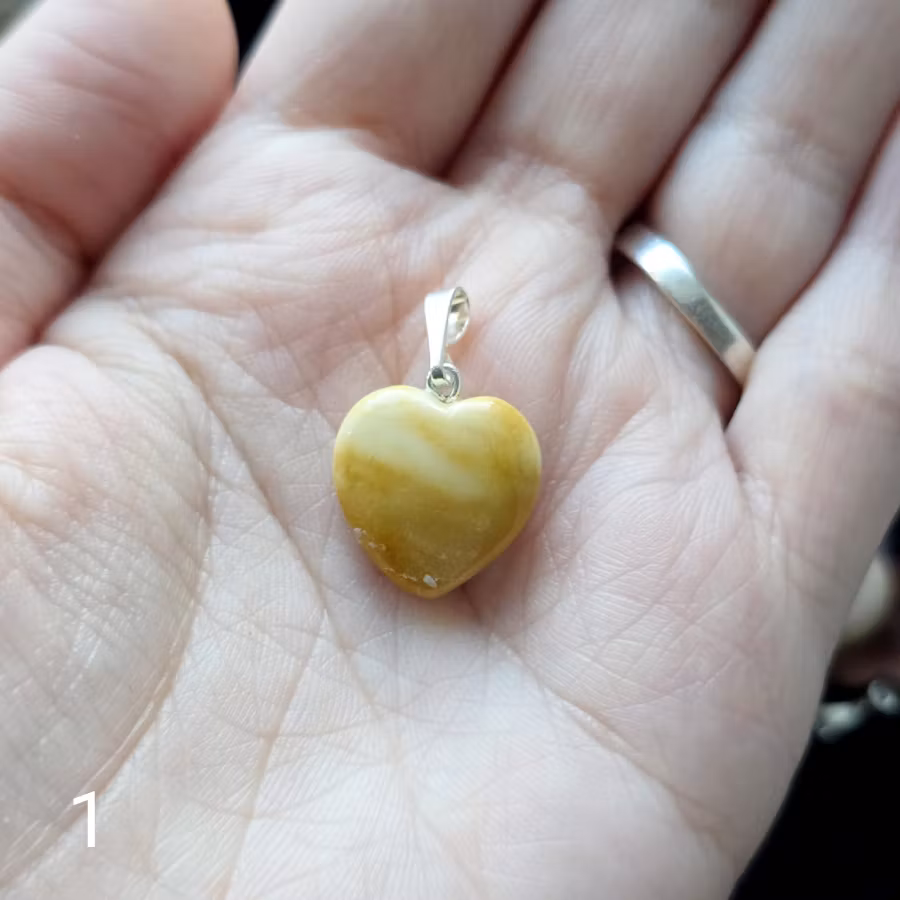 Hänge Mookait Jaspis Hjärta Valbara