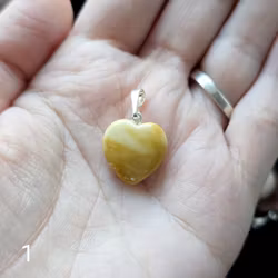 Hänge Mookait Jaspis Hjärta Valbara