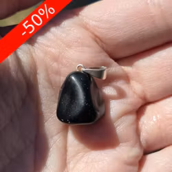 Hänge Svart Sten ev Onyx , Obsidian, Turmalin nr 2