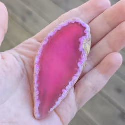 Mini Rosa Agatplatta