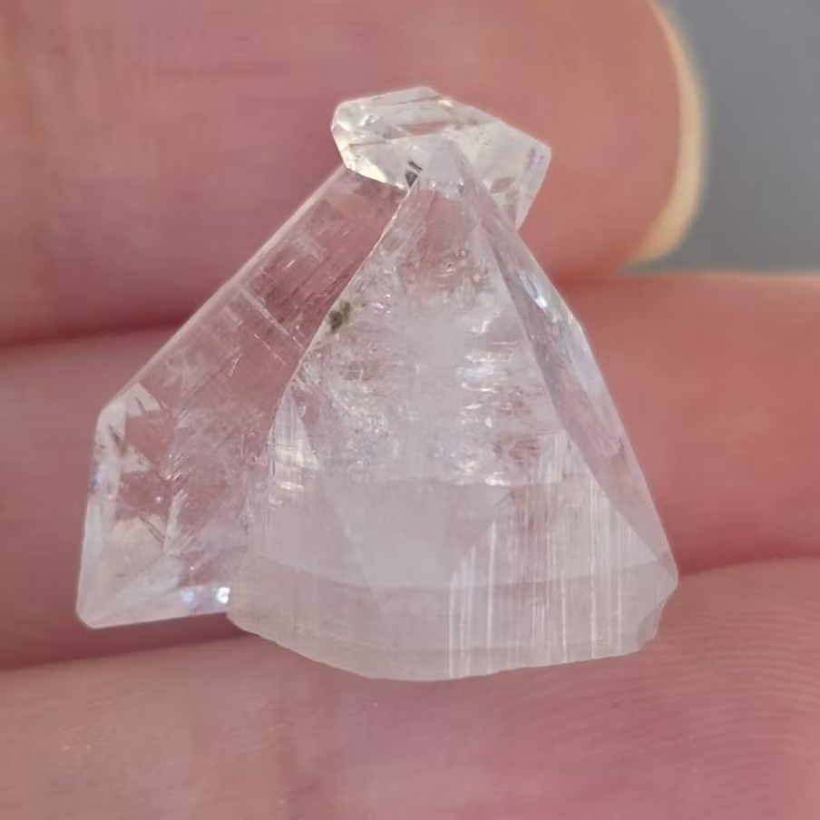 Diamantklar Apofyllit Dubbelterminerad