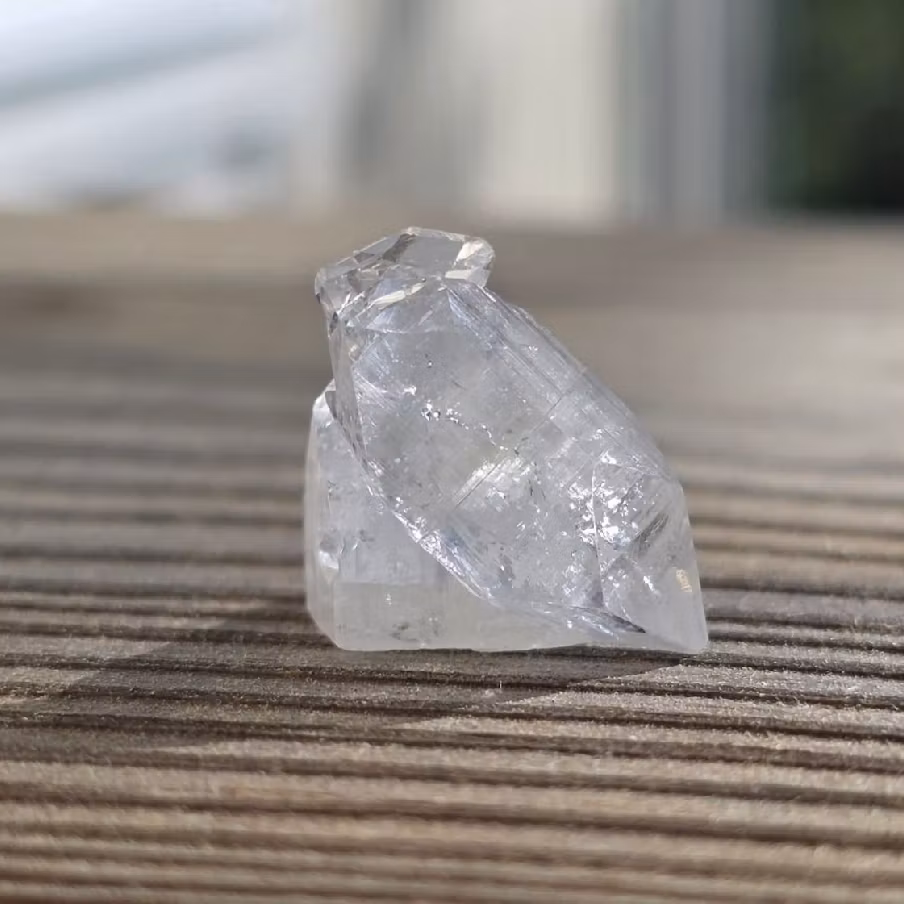 Diamantklar Apofyllit Dubbelterminerad