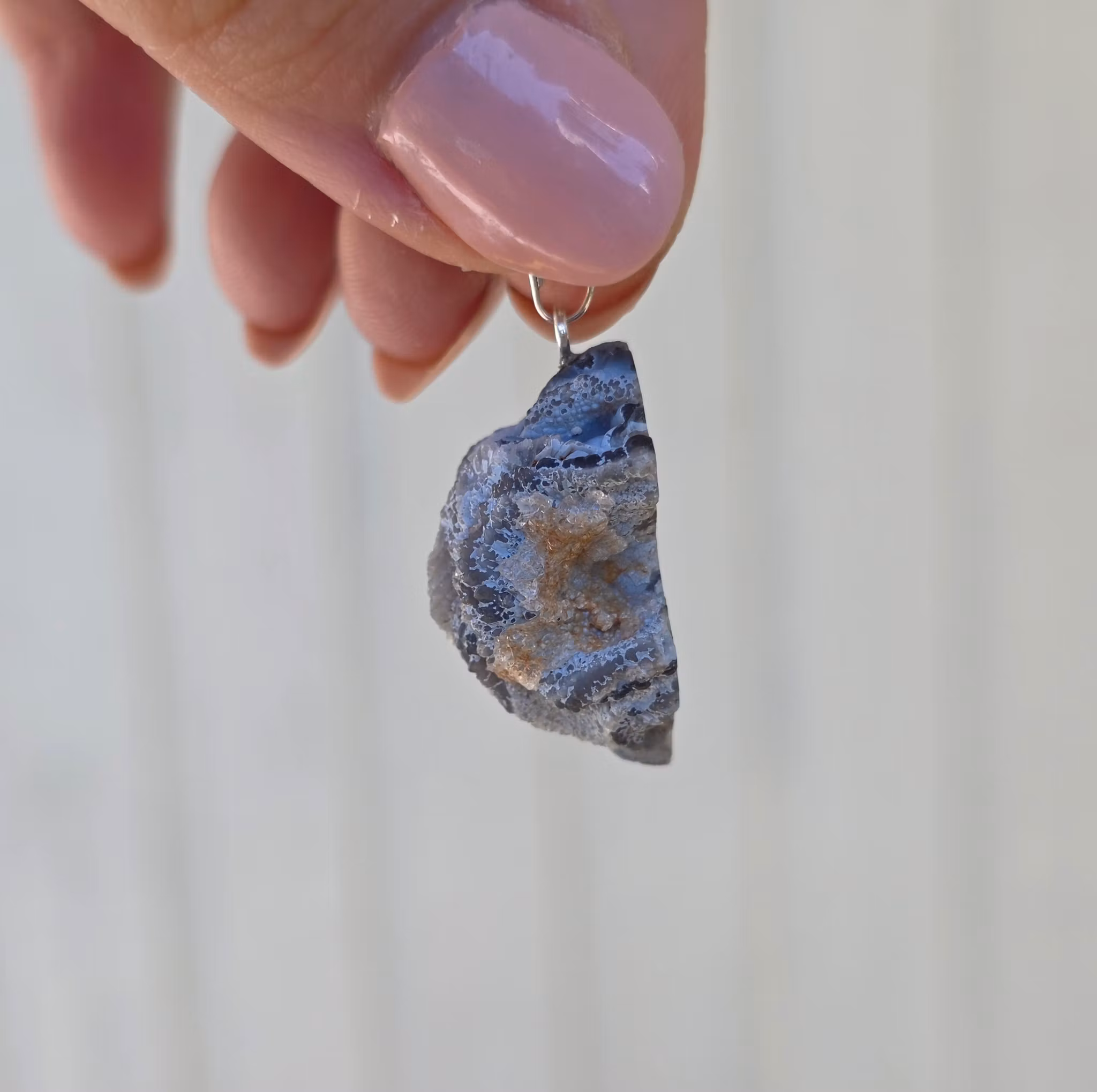 Hänge Agat Geod Silverplätering nr 1