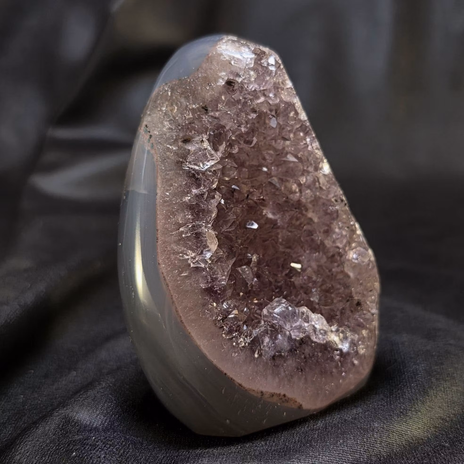 Agat Med Druzy Polerad Uruguay