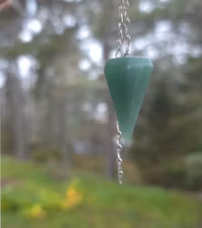 Polerad Pendel Grön Kvarts nr 2