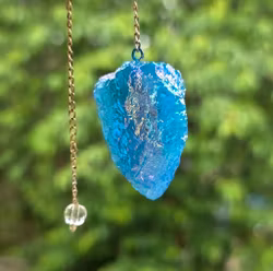 Blå Aqua Aura Pendel