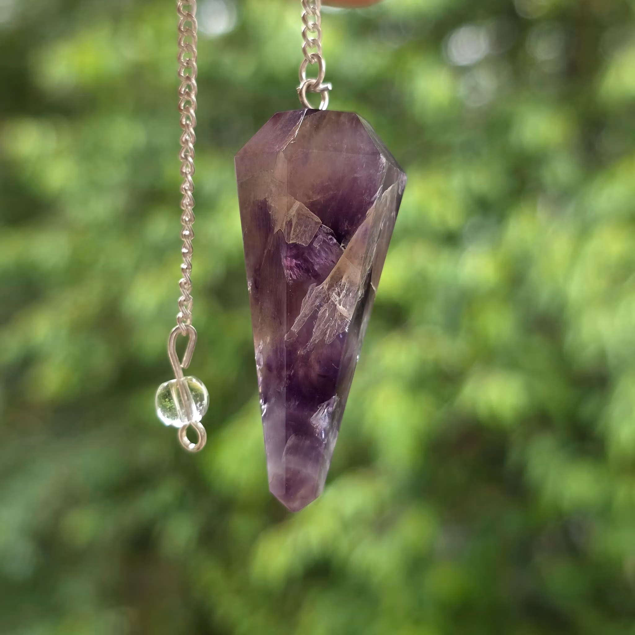 Polerad Pendel Ametist Nr 4