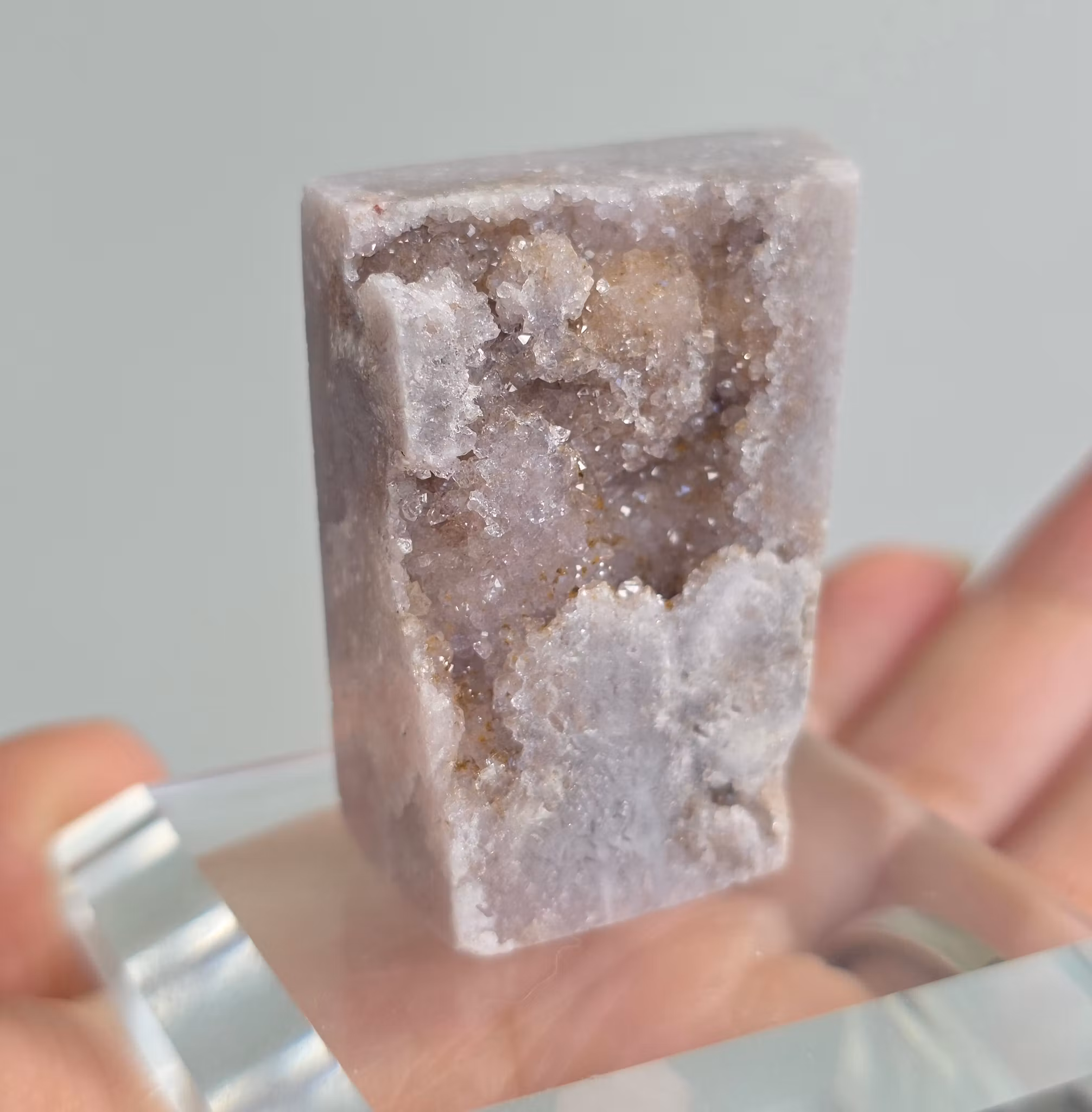 Rosa Ametist Mini Druzy Bit
