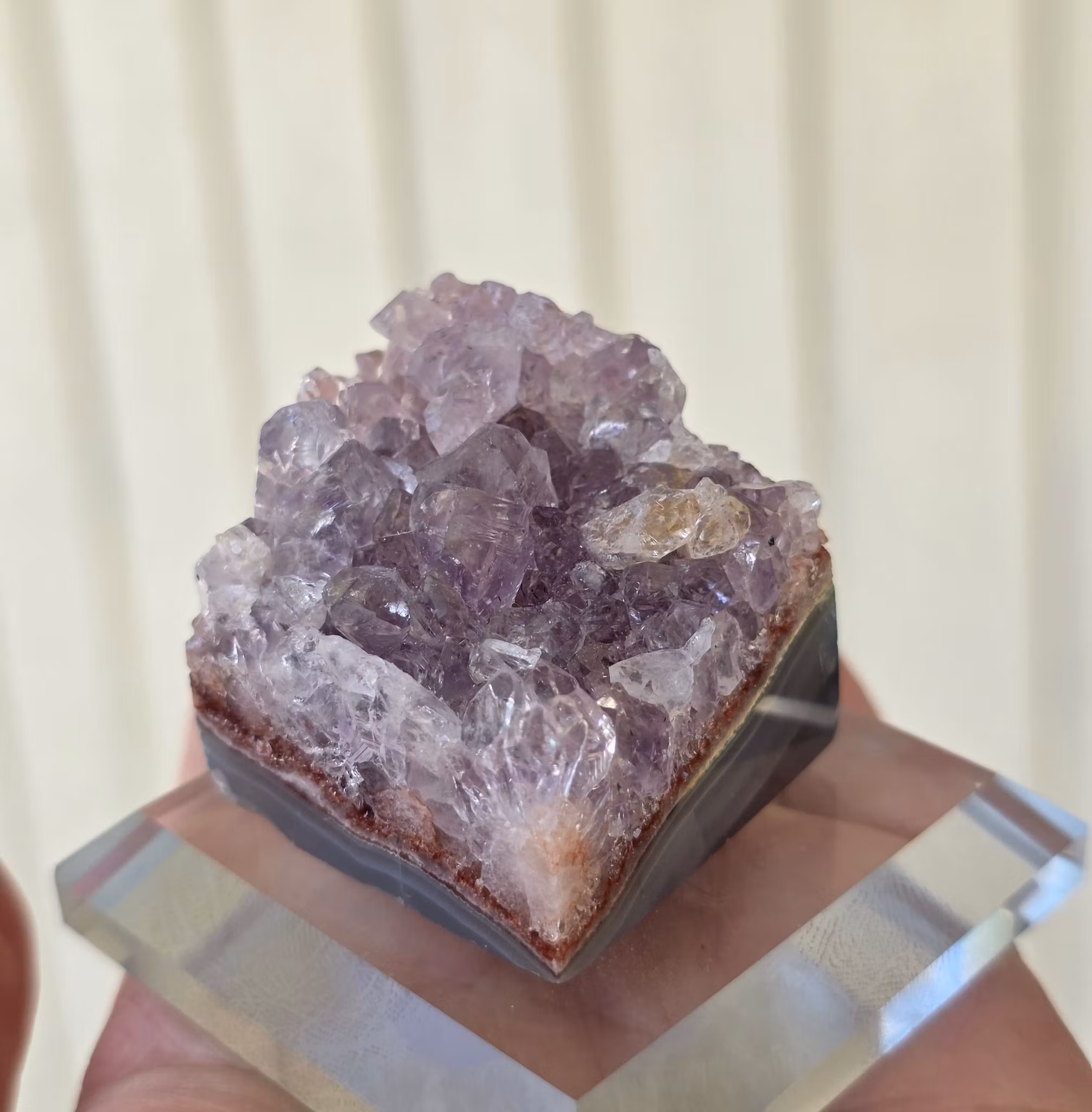 Rosa Ametist Agat Mini Druzy Bit