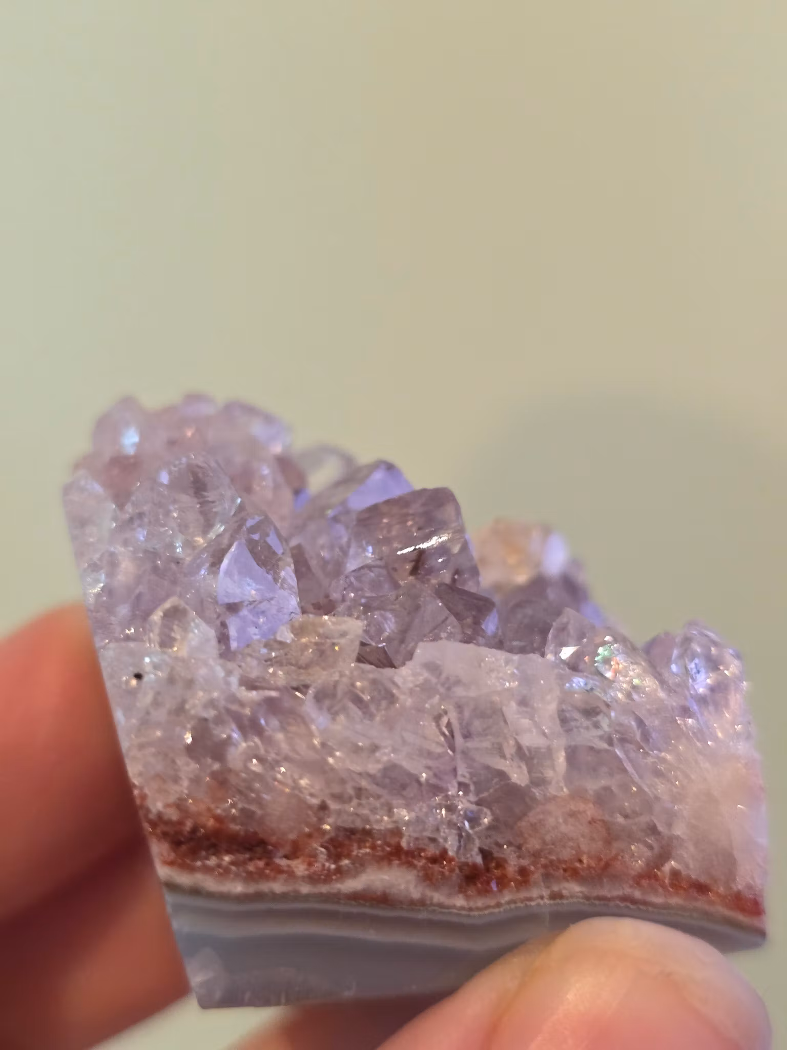 Rosa Ametist Agat Mini Druzy Bit