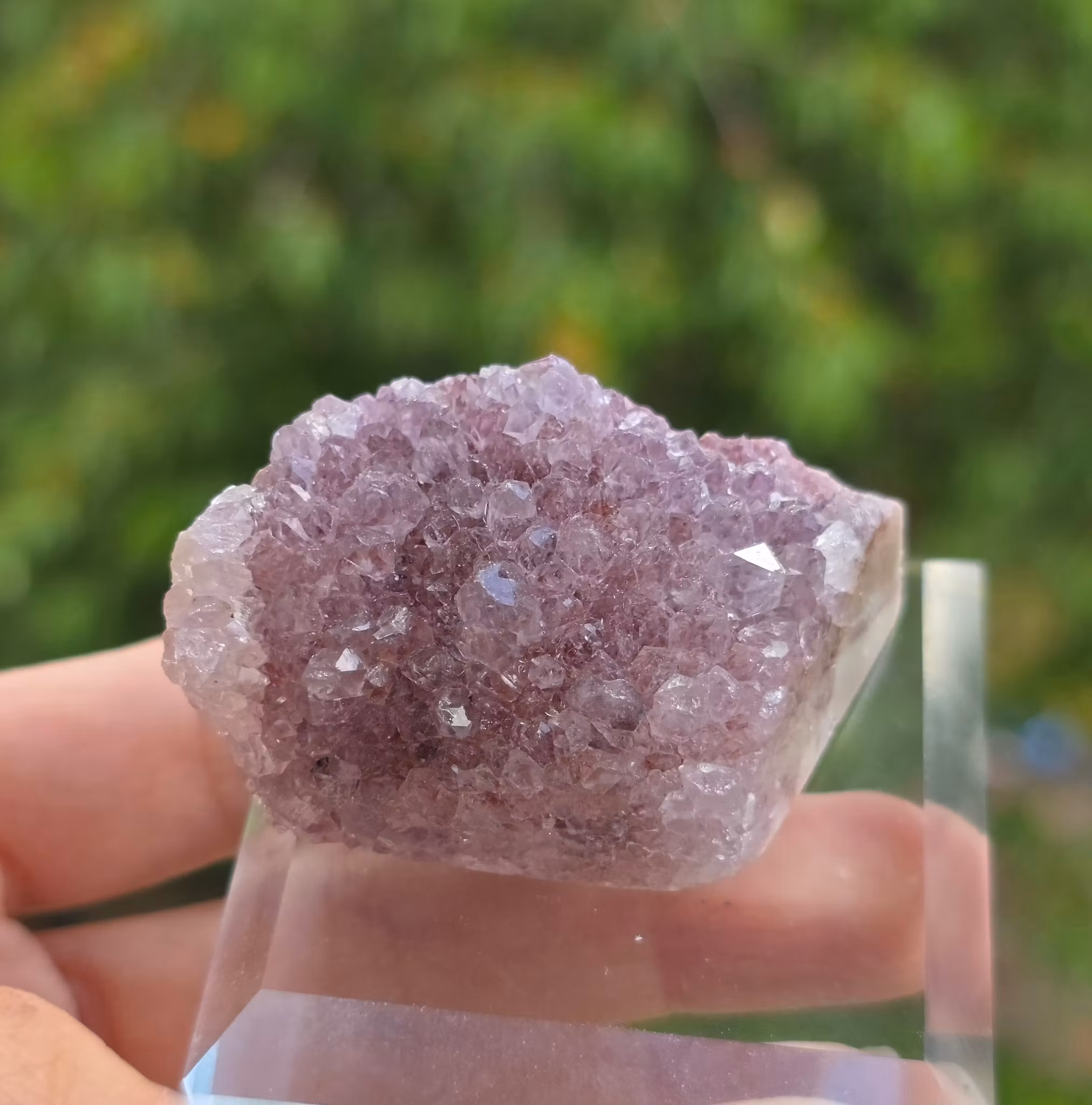 Rosa Ametist Mini Druzy Bit