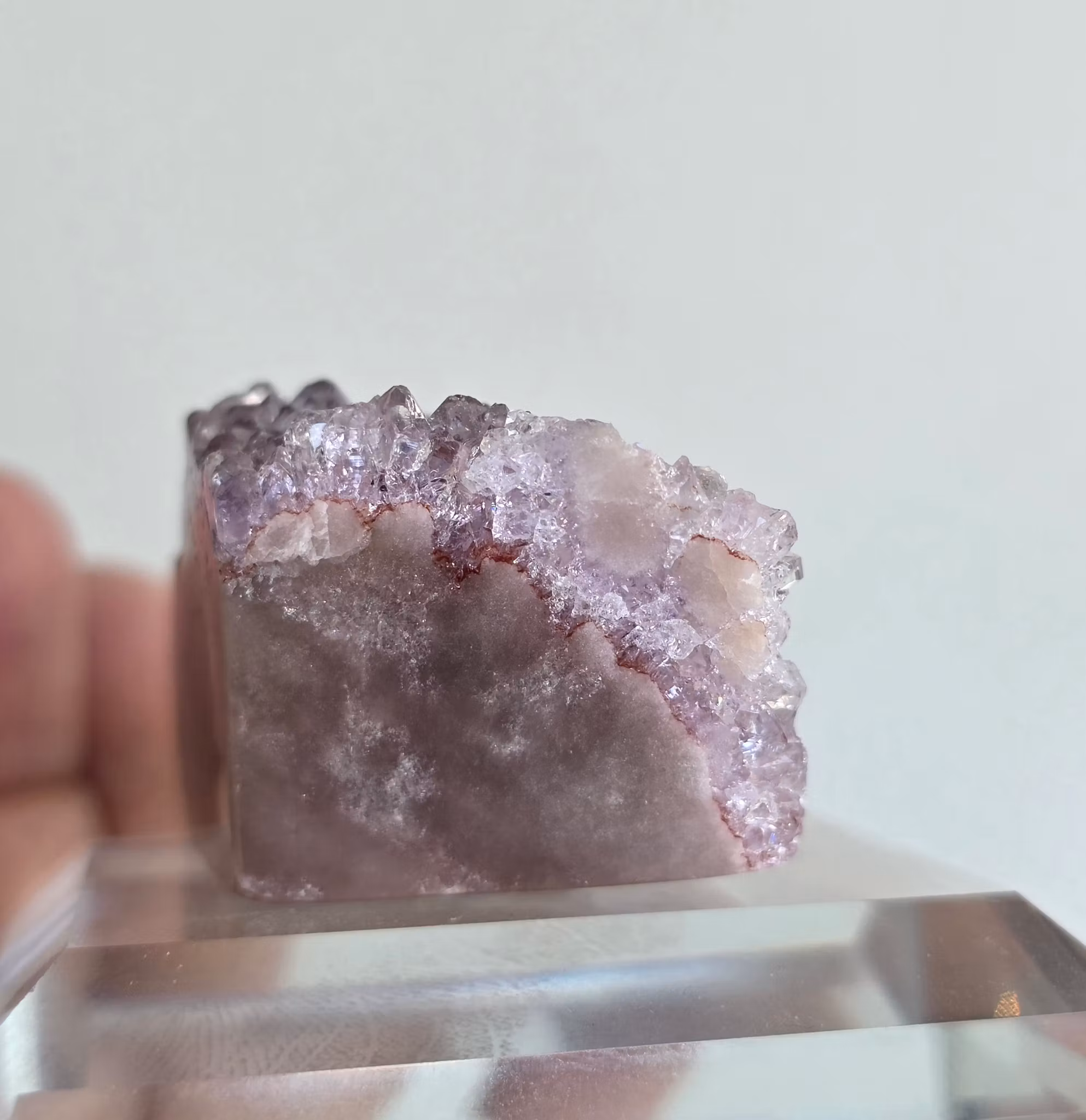 Rosa Ametist Mini Druzy Bit