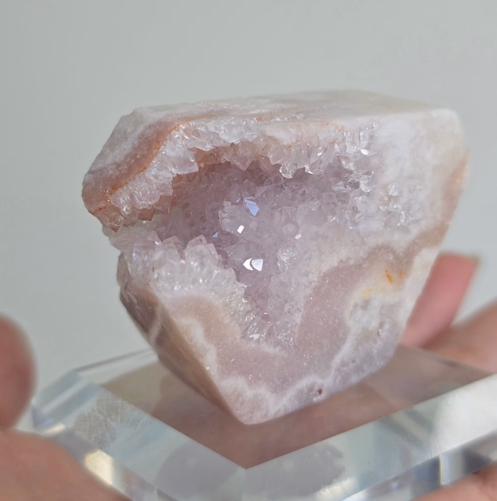 Rosa Ametist Mini Druzy Bit